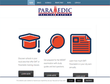 Tablet Screenshot of paramedictrainingspot.com